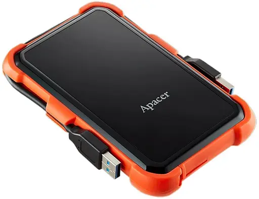 Зовнішній HDD накопичувач Apacer 1Tb AC630 Black-Orange (AP1TBAC630T-1) - фото 3