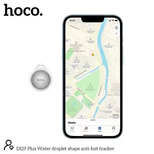 Пошуковий трекер - брелок антивтрата HOCO DI29 Plus Water droplet hape anti-lost tracker - фото 3