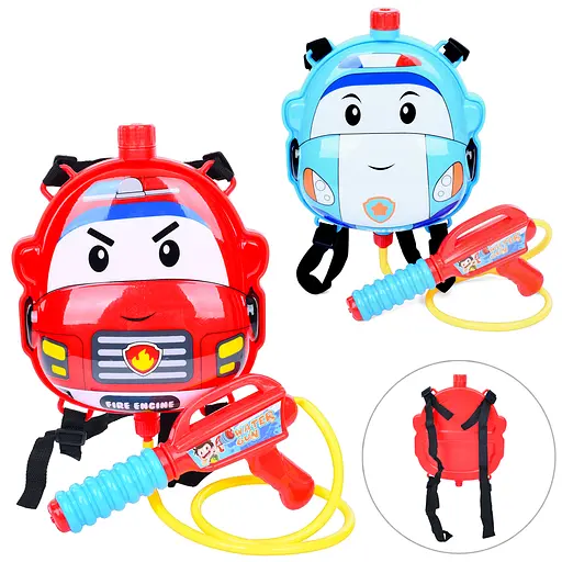 Водяний автомат, 20.5 см, помпа, балон на плечі, 22x20x6 см (поліція, пожежна), 31x32x8 см - фото 2