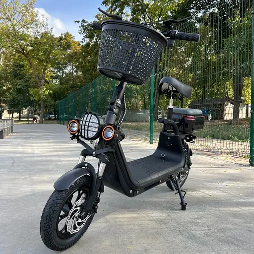 Электросамокат EVOBIKE Zen U12 MAX 2025 года черный | электросамокат с тремя фарами, корзинкой и багажником - фото 8
