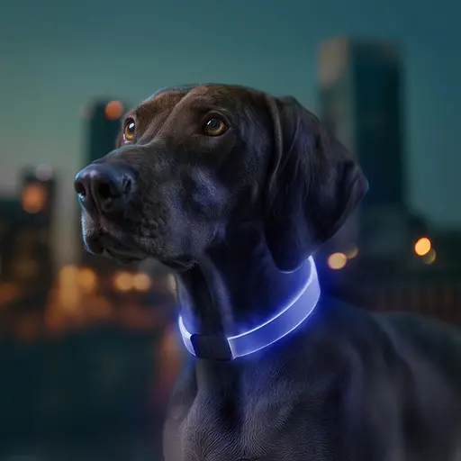 Ошейник для собак с подсветкой Waudog LED RGB Type-C регулируемый Ш 25 мм Д 60 см - фото 2