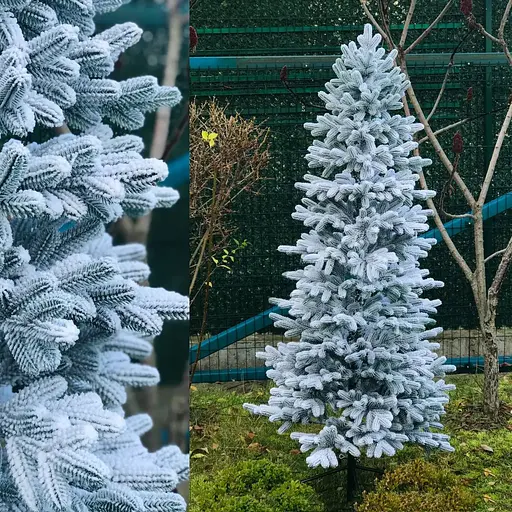 Елка Hvoya Traditional Slim литая 220 см заснеженная - фото 7