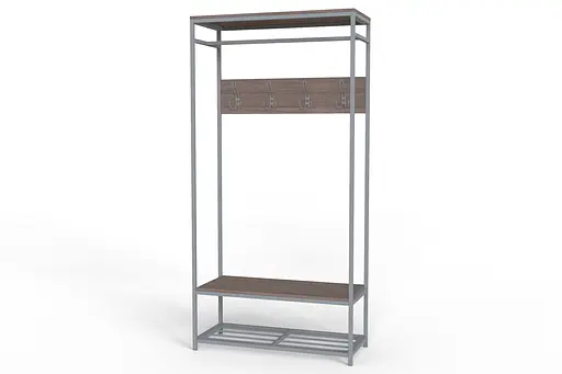 Вішалка модульна підлогова Ferrum-decor Треліс 15 180x90x38 сірий ДСП Дуб Сонома Трюфель 16мм (FRD-104377) - фото 3