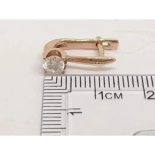 Золоті сережки Qvaliz з фіанітами. С00688Р - фото 5