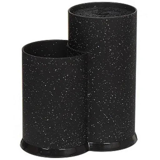 Подставка для кухонных принадлежностей 2-х секционный Empire Коло Н 22 см черный гранит 2448