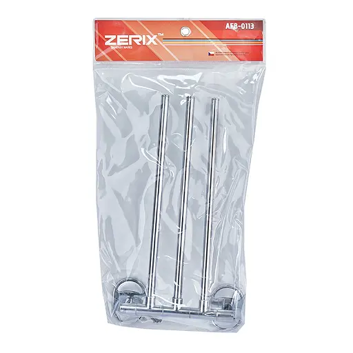 Тримач для рушника поворотний Zerix AFB-0113 ZX5045 3 планки Хром - фото 4