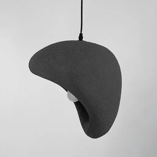 Светильник со скульптурным серым плафоном 30х27 см | Line F | Арт. MJ33-316 GR - фото 3