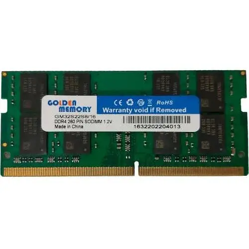 Пам'ять SO-DIMM DDR4 16Gb 3200 MHz Golden Memory 1.2V CL22 (GM32S22S8/16) - фото 1