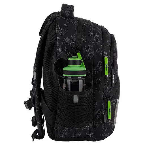 Рюкзак GoPack Education 175M-7 Never Give Up Черно-зеленый (GO26-175M-7) - фото 5