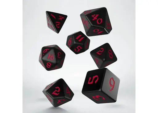 Набір кубиків Classic Runic Black & red Dice Set , 7 шт. (SCLR01) - фото 2