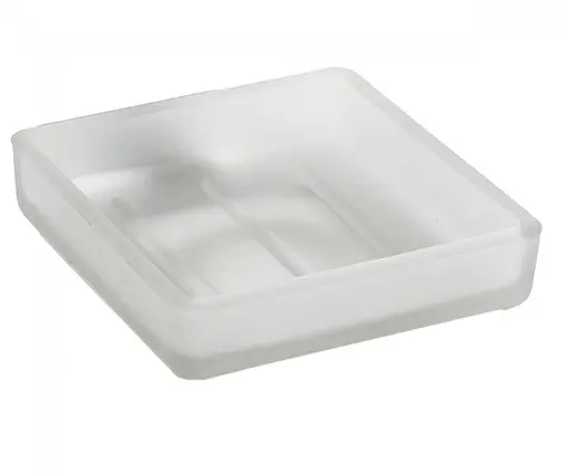 Мыльница Bemeta Plaza стеклянная (запасная часть) 131567239, Белый - фото 1