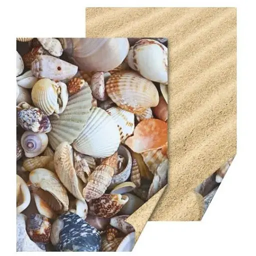 Папір з малюнком "Мушля/Пісок" 21х29,7см двосторонній 300г/м2 Heyda