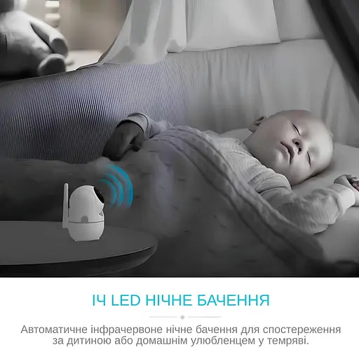 IP-камера поворотная XON SmartCam Wi-Fi 1080P (ETWEW21YW 3664) Белая - фото 12