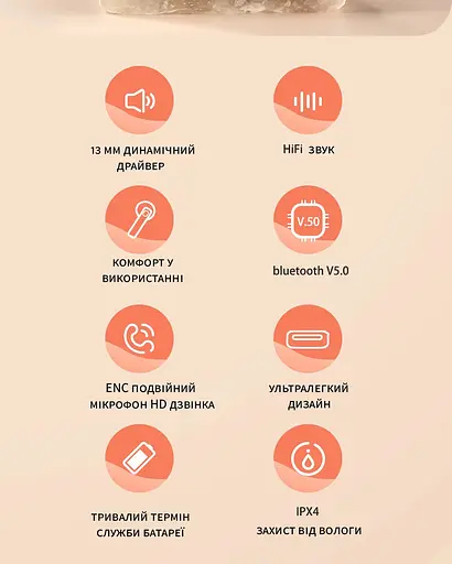 Бездротові навушники TWS BlitzWolf BW-FPE1 для Android, iPhone, iPad Black - фото 8