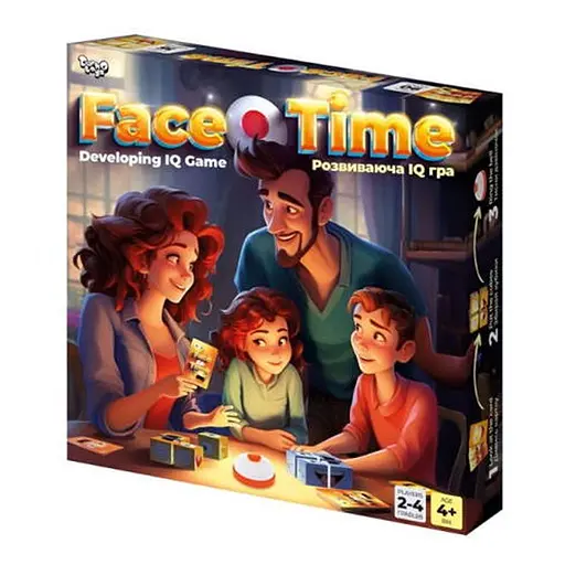 Настольная игра Danko Toys Развивающая IQ игра Face Time (укр.) (FT-01-01) - фото 1