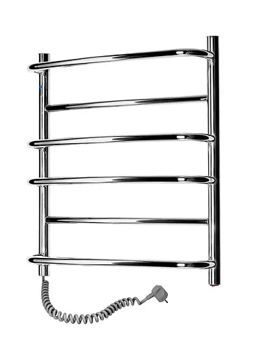 Електрична рушникосушарка Navin Омега 530x600 ліва 10-015120-5360, Хром, Ліве - фото 2