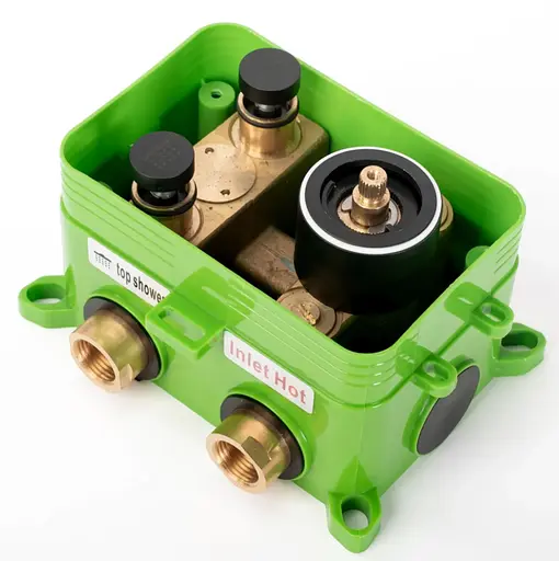 Душова система прихованного монтажу Rea Lungo Miler + Box White Matt 3 термостатом REA-P6614, Білий матовий - фото 7