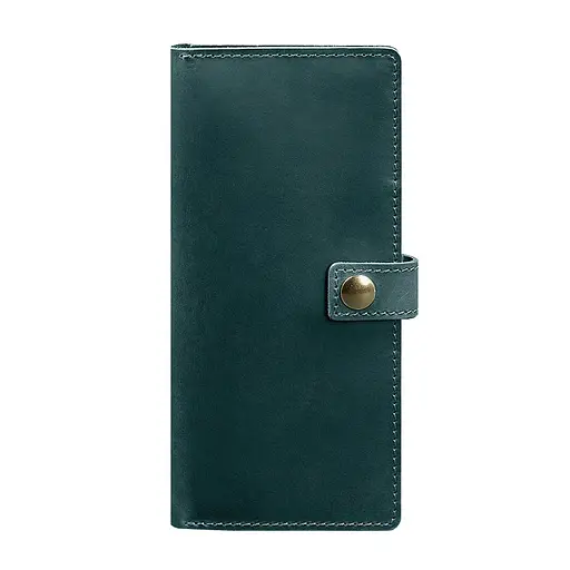 Кожаный тревел-кейс (органайзер для документов) 6.0 зеленый - фото 6