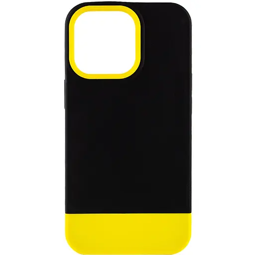 Чохол Epik TPU+PC Bichromatic для Apple iPhone 13 Pro Max 6.7 Black/Yellow
