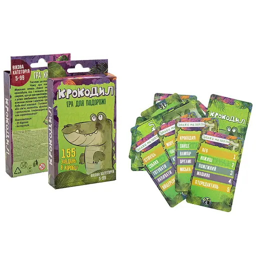 Настільна гра "Крокодил" Strateg 30557, 31 картка, інструкція - фото 3