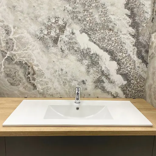 Умивальник VBI Ferrara 100 white врізний VBI-018030, Білий - фото 5