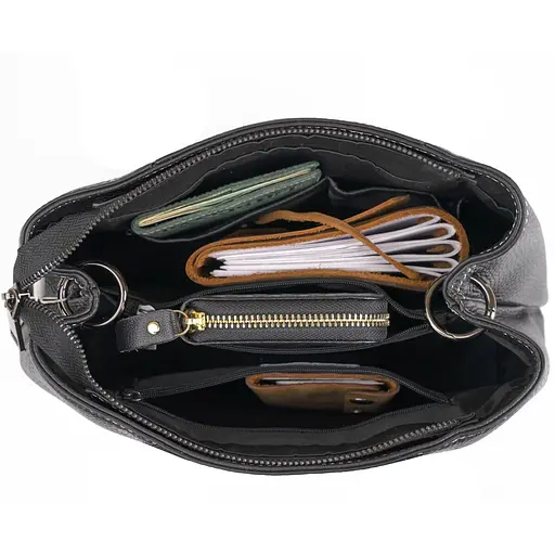 Сумка кожаная женская Vintage 29х22х11.5 см sum0012851 - фото 9