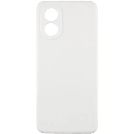 Силиконовый чехол Candy Full Camera для Oppo A58 4G Белый / White