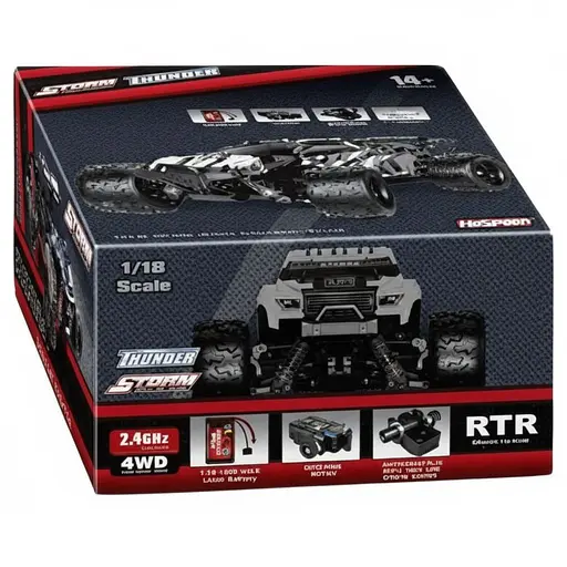 Радиоуправляемая скоростная машина HS 18312, аккумулятор 7.4V, до 36 км/ч, противоударный корпус, Синий - фото 2