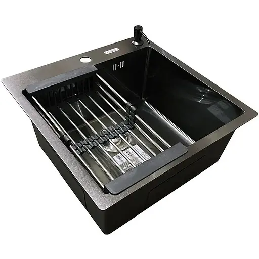 Кухонна мийка Romzha Arta U-450S BL - фото 3