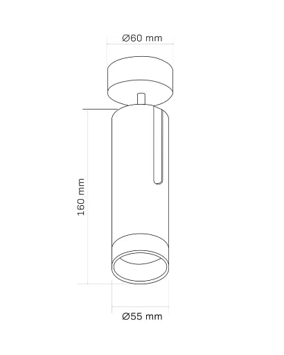 Светильник поворотный, спот Goldlux 326485 Fado GU10 1x10W IP20 Черный - фото 2