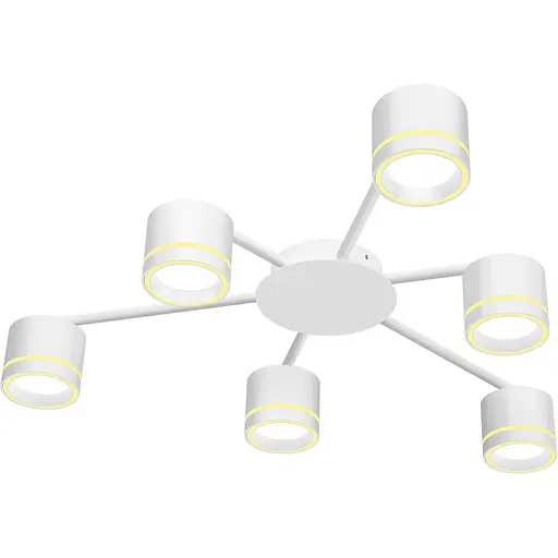 Светильник Videx под лампу 6xGX53 накладной белый (VL-SPF21B-WP)