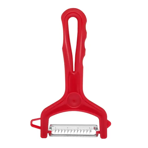 Ніж для нарізки соломкою овочів та фруктів (для корейської моркви) 13 см, Kitchette Червоний 83879 - фото 5