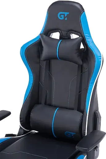 Геймерское кресло GT Racer черное с синим (X-2528 Black/Blue) - фото 9