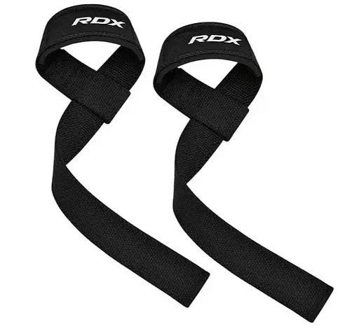 Лямки для тяги RDX W1 Gym Single Strap Black Plus (WAN-W1B+) - фото 2