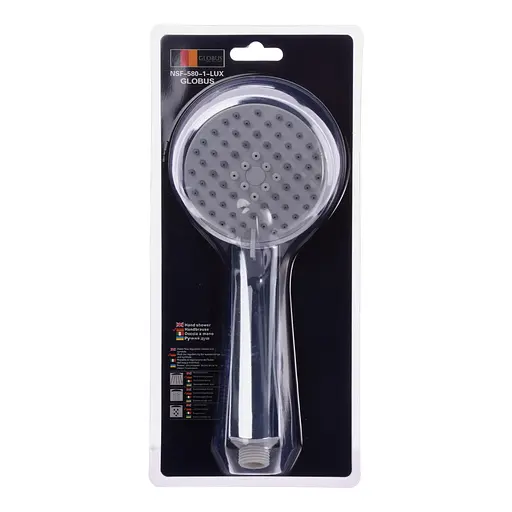 Ручний душ Globus Lux NSF-580-1-LUX Blister, Хром - фото 1