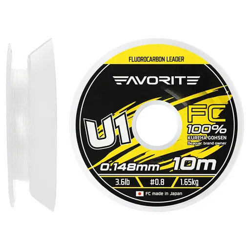 Флюорокарбон Favorite U1 FC 10 м 0.8/0.148 мм 3.6 lb/1.65 кг