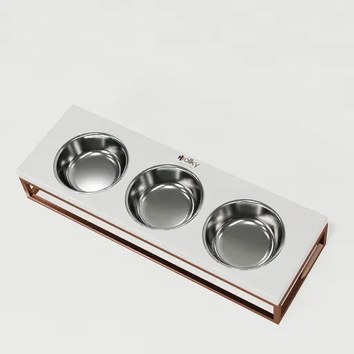 Hollky Base Bar — три миски на підставці (3 × 0,45 л) - фото 5