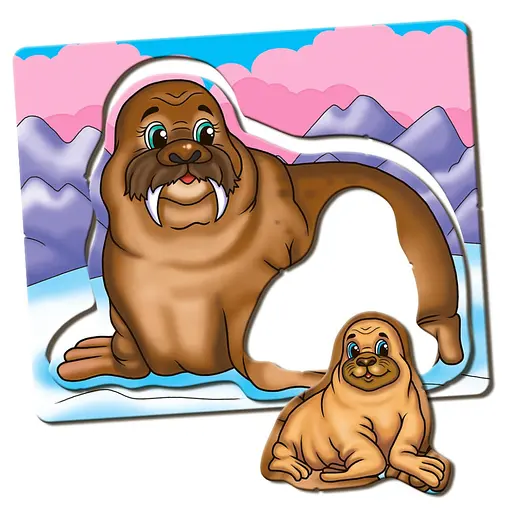 Дитяча розвиваюча гра Мами і малюки 81121 Північні тварини - фото 8