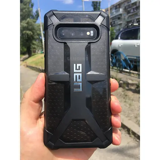 Оригинальный противоударный чехол UAG Plasma для Samsung Galaxy S10 Plus (6.4") Ash 211353113131 - фото 9