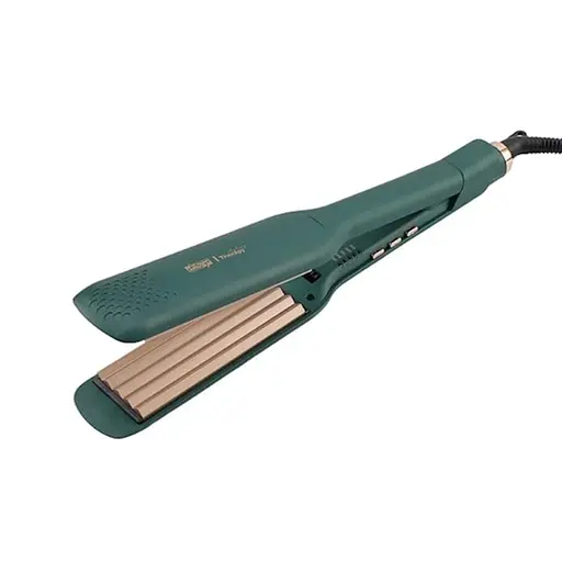 Плойка гофре для волосся DSP 10751 з керамічним покриттям на 5 температурних режимів Зелений - фото 2