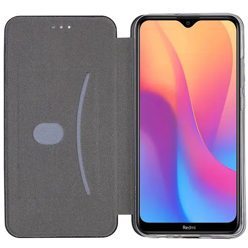 Чехол-книжка кожаный Epik Classy для Xiaomi Redmi 8a Черный - фото 3
