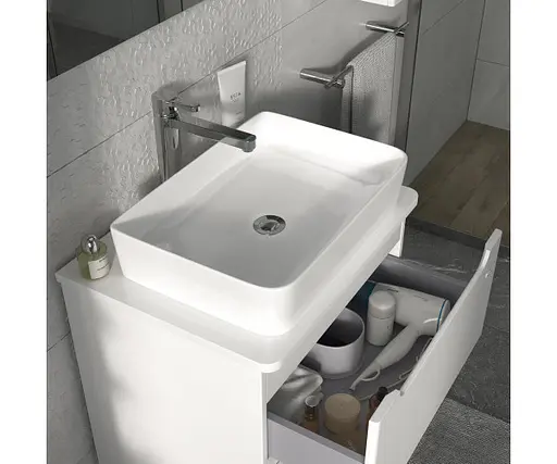 Тумба підлогова Sanwerk Ера 60 Білий з Топ панеллю та умивальником Rapid 50x35 (MV0000902) Білий - фото 6