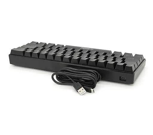 Клавіатура ігрова механічна Microkingdom MK61 Huntsman Mini Black USB Blue switch - фото 3