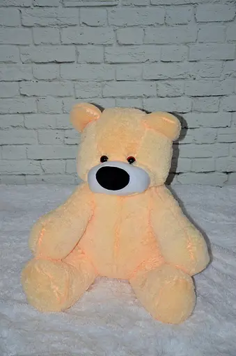М'яка іграшка Alina ведмідь Бублик 77 см персикова - фото 2