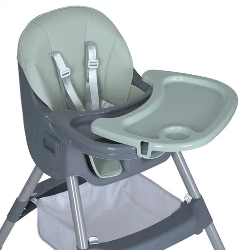 Стульчик для кормления M 5722 Mint до 20 кг, складной, 5-ти точечный, экокожа - фото 4