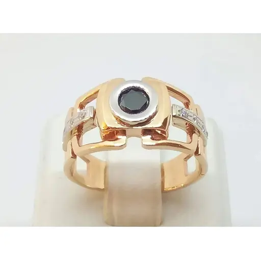 Золоте чоловіче кільце Імперія золота з фіанітами. ПЧ041І 20 - фото 4