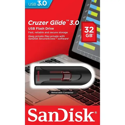 Флеш-накопичувач Sandisk USB 3.1 Cruzer Glide 32Gb (SDCZ600-032G-G35) - фото 2