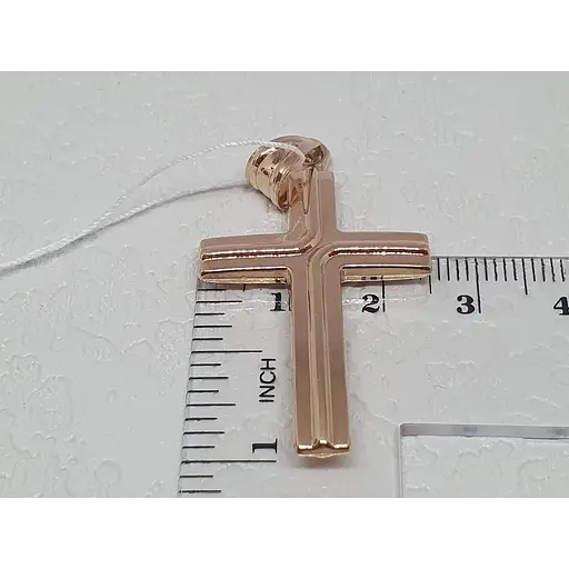 Золотий хрестик Favoritum з алмазною гранню. 3190 - фото 5