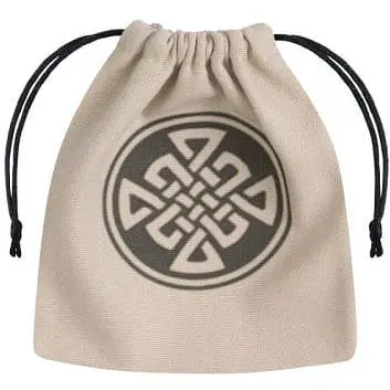 Мішечок для кубиків Q-Workshop Celtic Beige & black Dice Bag (BCEL101)