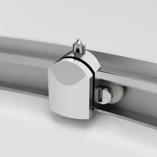 Душевая кабина Am.Pm Gem 1/4 Round 90x90 см без поддона хром матовый W90UG-401-090MT, прозрачный, хром матовый - фото 7